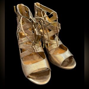 DV by Dolce Vita Gold Strappy Heels